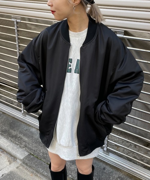 WEGO（ウィゴー）の「WEGO/BIG MA-1（MA-1・メンズ・アイボリー/ピンク/カーキ/ブラック・MEDIUM/LARGE）」の17枚目の写真