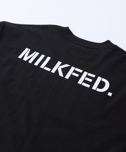 MILKFED.(ミルクフェド)の「BASIC STENCIL WIDE L/S TEE(Tシャツ/カットソー・レディース・ホワイト/ライトブルー/ブラック/ベージュ/グレー/ライトピンク・ONE SIZE)」の15枚目の写真