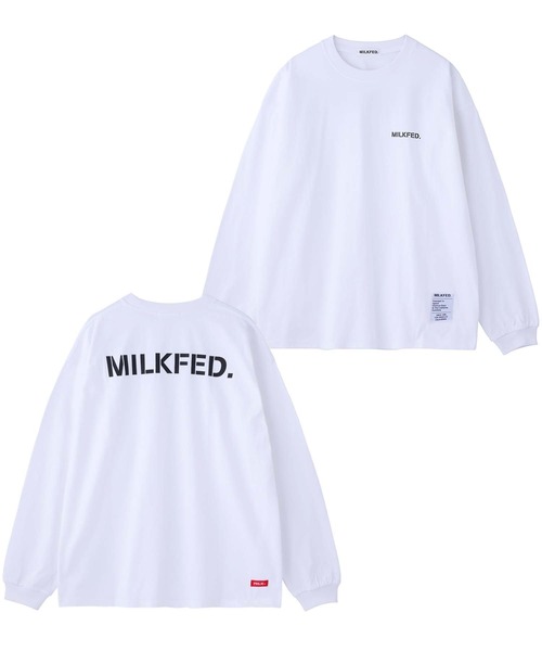 MILKFED.(ミルクフェド)の「BASIC STENCIL WIDE L/S TEE(Tシャツ/カットソー・レディース・ホワイト/ライトブルー/ブラック/ベージュ/グレー/ライトピンク・ONE SIZE)」の18枚目の写真