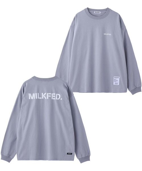 MILKFED.(ミルクフェド)の「BASIC STENCIL WIDE L/S TEE(Tシャツ/カットソー・レディース・ホワイト/ライトブルー/ブラック/ベージュ/グレー/ライトピンク・ONE SIZE)」の20枚目の写真