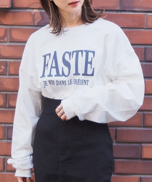tiptop（ティップトップ）の「アソート刺繍BIGロンT（Tシャツ/カットソー・レディース・オフホワイト/ピンク/ホワイト系その他/ブラック系その他/ホワイト系その他2/ホワイト系その他3・FREE）」の8枚目の写真