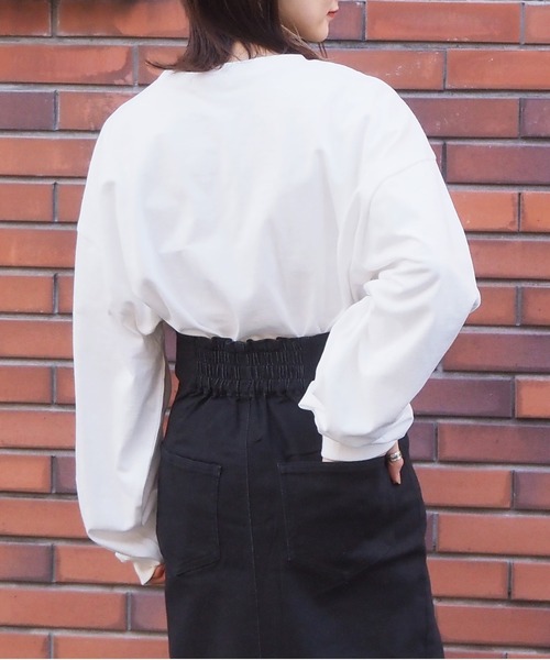 tiptop（ティップトップ）の「アソート刺繍BIGロンT（Tシャツ/カットソー・レディース・オフホワイト/ピンク/ホワイト系その他/ブラック系その他/ホワイト系その他2/ホワイト系その他3・FREE）」の10枚目の写真