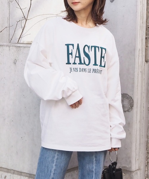 tiptop（ティップトップ）の「アソート刺繍BIGロンT（Tシャツ/カットソー・レディース・オフホワイト/ピンク/ホワイト系その他/ブラック系その他/ホワイト系その他2/ホワイト系その他3・FREE）」の12枚目の写真