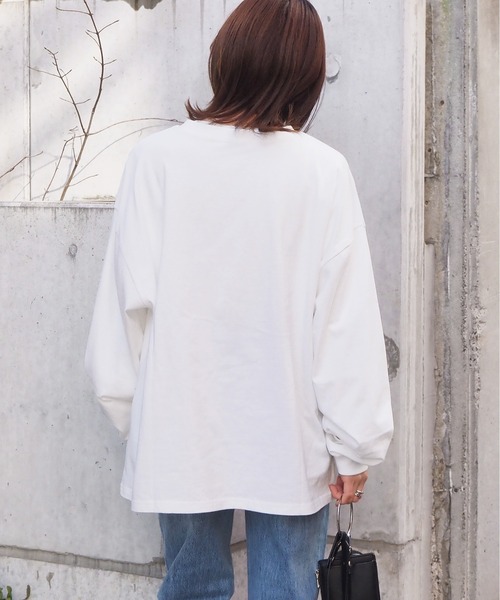 tiptop（ティップトップ）の「アソート刺繍BIGロンT（Tシャツ/カットソー・レディース・オフホワイト/ピンク/ホワイト系その他/ブラック系その他/ホワイト系その他2/ホワイト系その他3・FREE）」の15枚目の写真