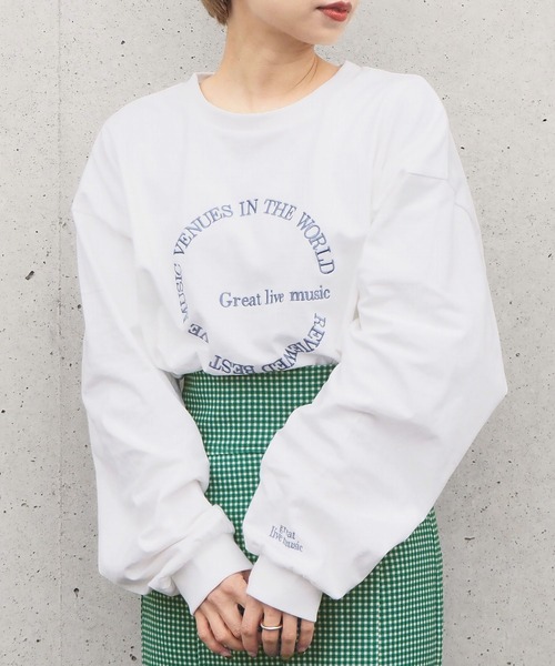 tiptop（ティップトップ）の「アソート刺繍BIGロンT（Tシャツ/カットソー・レディース・オフホワイト/ピンク/ホワイト系その他/ブラック系その他/ホワイト系その他2/ホワイト系その他3・FREE）」の18枚目の写真