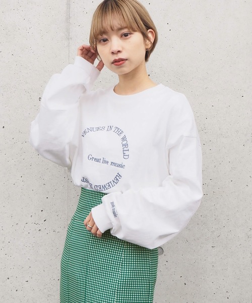 tiptop（ティップトップ）の「アソート刺繍BIGロンT（Tシャツ/カットソー・レディース・オフホワイト/ピンク/ホワイト系その他/ブラック系その他/ホワイト系その他2/ホワイト系その他3・FREE）」の19枚目の写真