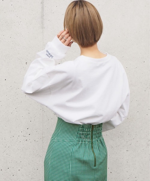 tiptop（ティップトップ）の「アソート刺繍BIGロンT（Tシャツ/カットソー・レディース・オフホワイト/ピンク/ホワイト系その他/ブラック系その他/ホワイト系その他2/ホワイト系その他3・FREE）」の22枚目の写真