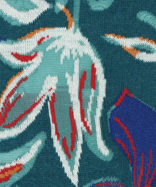 Paul Smith COLLECTION（ポールスミスコレクション）の「アーティストフラワー カジュアルソックス / 124726 CS（ソックス/靴下・メンズ・ブラック/パープル/グリーン・25-27）」の5枚目の写真