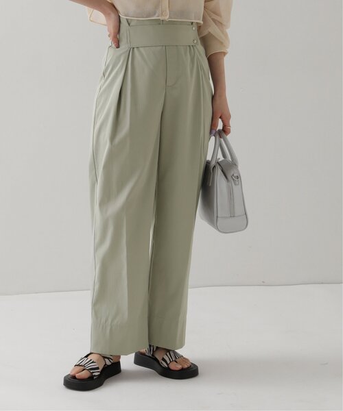 RAY CASSIN（レイカズン）の「フロントタブ付きパンツ（チノパンツ・レディース・ベージュ/キナリ/カーキ・FREE）」の3枚目の写真