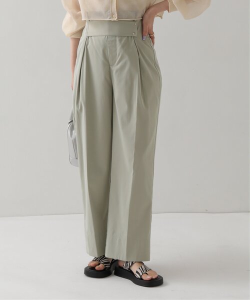 RAY CASSIN（レイカズン）の「フロントタブ付きパンツ（チノパンツ・レディース・ベージュ/キナリ/カーキ・FREE）」の16枚目の写真