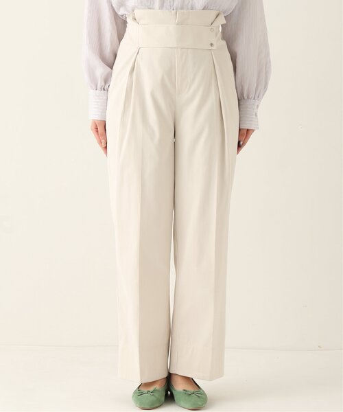 RAY CASSIN（レイカズン）の「フロントタブ付きパンツ（チノパンツ・レディース・ベージュ/キナリ/カーキ・FREE）」の15枚目の写真