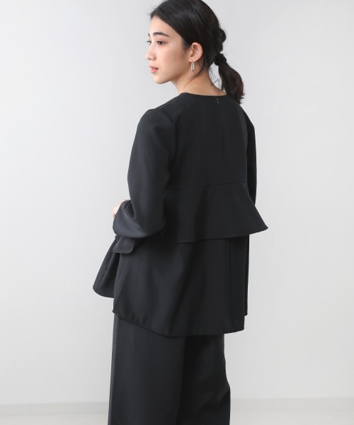 Bou Jeloud（ブージュルード）の「【WEB限定】ティアードトップス（シャツ/ブラウス・レディース・ライトカーキ/ブラック・38）」の15枚目の写真