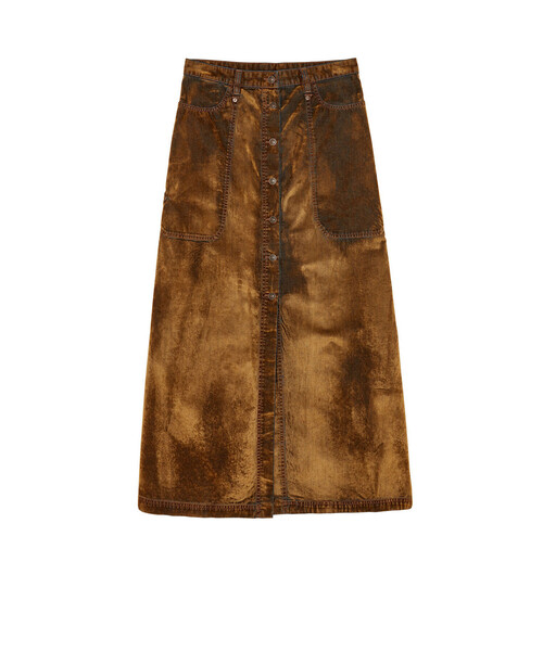 DIESEL（ディーゼル）の「レディース マキシ スカート ロング ベルベット（デニムスカート・レディース・ブラウン/ブルー/ブラック・27inch/23inch/31inch/29inch/25inch）」の15枚目の写真