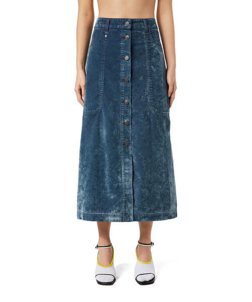 DIESEL（ディーゼル）の「レディース マキシ スカート ロング ベルベット（デニムスカート・レディース・ブラウン/ブルー/ブラック・27inch/23inch/31inch/29inch/25inch）」の10枚目の写真