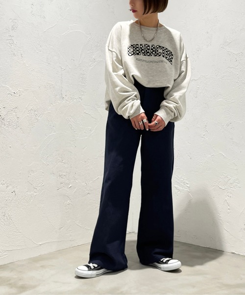 apres jour mignon(アプレジュールミニョン)の「ツイルストレートパンツ【ZOZOTOWN限定アイテム】(その他パンツ・レディース・ネイビー/ベージュ/オフホワイト・MEDIUM/X-LARGE/SMALL)」の21枚目の写真