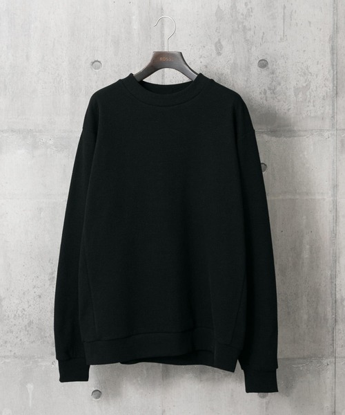 URBAN RESEARCH ROSSO MEN（アーバンリサーチロッソメン）の「『XLサイズあり』クレープカットポンチプルオーバー『セットアップ対応』（スウェット・メンズ・ブラック/ベージュ系その他/ライトグレー/ネイビー・MEDIUM/LARGE/SMALL/X-LARGE）」の2枚目の写真