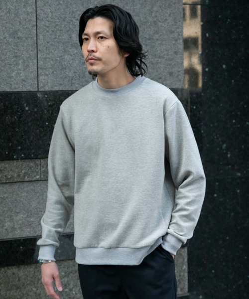 URBAN RESEARCH ROSSO MEN（アーバンリサーチロッソメン）の「『XLサイズあり』クレープカットポンチプルオーバー『セットアップ対応』（スウェット・メンズ・ブラック/ベージュ系その他/ライトグレー/ネイビー・MEDIUM/LARGE/SMALL/X-LARGE）」の18枚目の写真