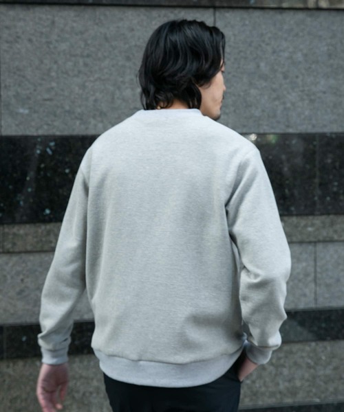 URBAN RESEARCH ROSSO MEN（アーバンリサーチロッソメン）の「『XLサイズあり』クレープカットポンチプルオーバー『セットアップ対応』（スウェット・メンズ・ブラック/ベージュ系その他/ライトグレー/ネイビー・MEDIUM/LARGE/SMALL/X-LARGE）」の7枚目の写真