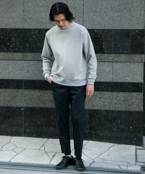 URBAN RESEARCH ROSSO MEN（アーバンリサーチロッソメン）の「『XLサイズあり』クレープカットポンチプルオーバー『セットアップ対応』（スウェット・メンズ・ブラック/ベージュ系その他/ライトグレー/ネイビー・MEDIUM/LARGE/SMALL/X-LARGE）」の11枚目の写真