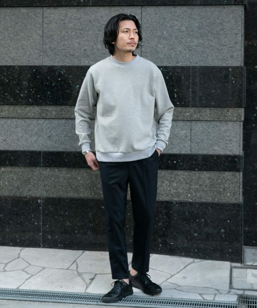 URBAN RESEARCH ROSSO MEN（アーバンリサーチロッソメン）の「『XLサイズあり』クレープカットポンチプルオーバー『セットアップ対応』（スウェット・メンズ・ブラック/ベージュ系その他/ライトグレー/ネイビー・MEDIUM/LARGE/SMALL/X-LARGE）」の19枚目の写真