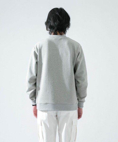 URBAN RESEARCH ROSSO MEN（アーバンリサーチロッソメン）の「『XLサイズあり』クレープカットポンチプルオーバー『セットアップ対応』（スウェット・メンズ・ブラック/ベージュ系その他/ライトグレー/ネイビー・MEDIUM/LARGE/SMALL/X-LARGE）」の8枚目の写真