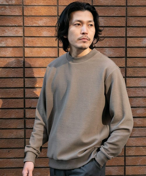 URBAN RESEARCH ROSSO MEN（アーバンリサーチロッソメン）の「『XLサイズあり』クレープカットポンチプルオーバー『セットアップ対応』（スウェット・メンズ・ブラック/ベージュ系その他/ライトグレー/ネイビー・MEDIUM/LARGE/SMALL/X-LARGE）」の12枚目の写真