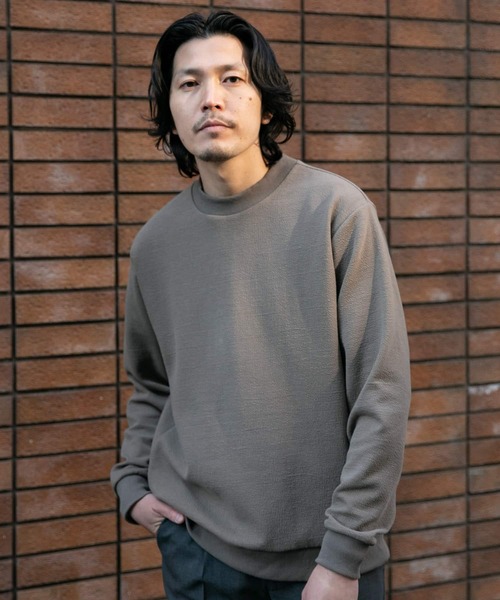 URBAN RESEARCH ROSSO MEN（アーバンリサーチロッソメン）の「『XLサイズあり』クレープカットポンチプルオーバー『セットアップ対応』（スウェット・メンズ・ブラック/ベージュ系その他/ライトグレー/ネイビー・MEDIUM/LARGE/SMALL/X-LARGE）」の20枚目の写真