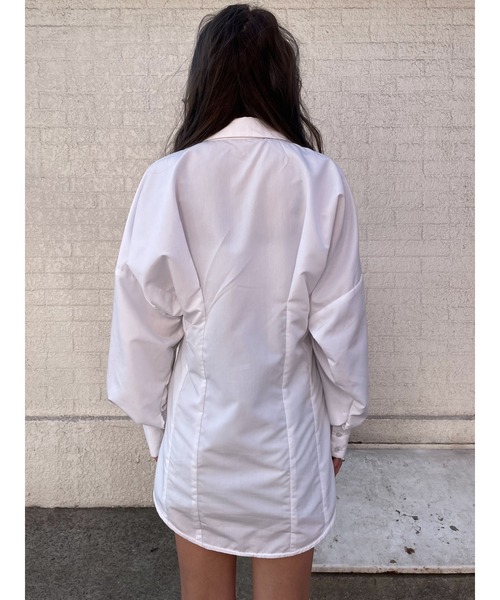 EGOIST（エゴイスト）の「ウエストタックデザインシャツII（シャツ/ブラウス・レディース・ホワイト/ブラック・FREE）」の18枚目の写真