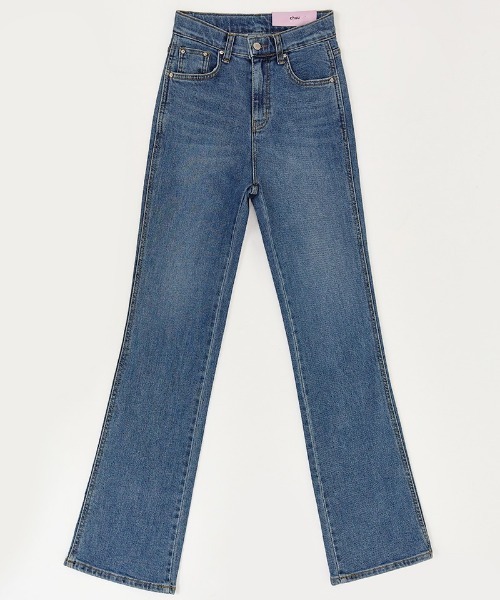chuu（チュー）の「CHUU [MAYA] High Rise Waistband Bootcut Jeans（デニムパンツ・レディース・ブルー・SMALL/MEDIUM/LARGE）」の22枚目の写真