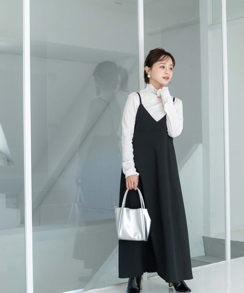 fifth（フィフス）の「バックリボンキャミワンピース（ワンピース・レディース・チャコールグレー/ブラック・S/M）」の3枚目の写真