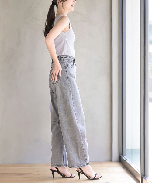 rps（アールピーエス）の「スクエアー×Ｖネック前後２ＷＡＹタンクトップ（タンクトップ・レディース・ブラック/オフホワイト/グレイッシュベージュ/ブラウン/ピンクベージュ/サックスブルー・M/L）」の14枚目の写真