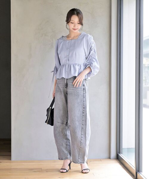 rps（アールピーエス）の「スクエアー×Ｖネック前後２ＷＡＹタンクトップ（タンクトップ・レディース・ブラック/オフホワイト/グレイッシュベージュ/ブラウン/ピンクベージュ/サックスブルー・M/L）」の19枚目の写真