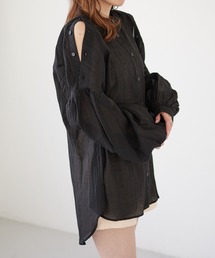 Heather（ヘザー）の「肩開きシアーシャツ　274552（シャツ/ブラウス・レディース）」