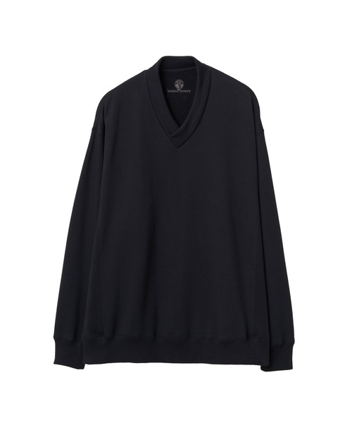 和ROBE(ワローブ)の「和ROBE / JUBAN WIDE SWEAT(スウェット・メンズ・ブラック/グレー/スモークピンク/プラム/グリーン/アイボリー/マスタード・1/2/3)」の8枚目の写真