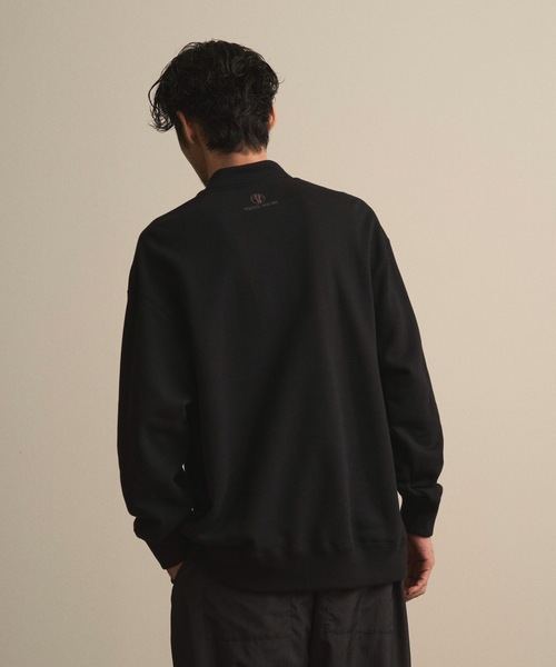 和ROBE(ワローブ)の「和ROBE / JUBAN WIDE SWEAT(スウェット・メンズ・ブラック/グレー/スモークピンク/プラム/グリーン/アイボリー/マスタード・1/2/3)」の11枚目の写真