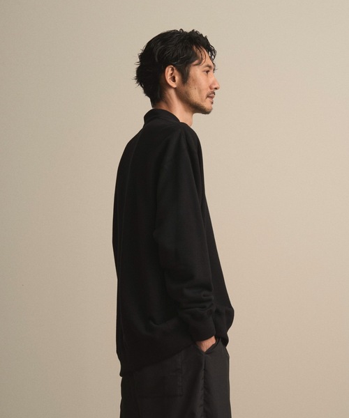 和ROBE(ワローブ)の「和ROBE / JUBAN WIDE SWEAT(スウェット・メンズ・ブラック/グレー/スモークピンク/プラム/グリーン/アイボリー/マスタード・1/2/3)」の12枚目の写真