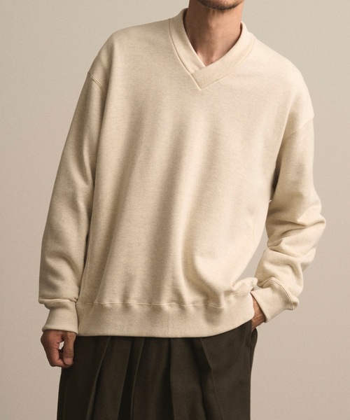 和ROBE(ワローブ)の「和ROBE / JUBAN WIDE SWEAT(スウェット・メンズ・ブラック/グレー/スモークピンク/プラム/グリーン/アイボリー/マスタード・1/2/3)」の18枚目の写真