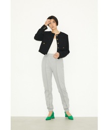 THROW TWEED NO COLLAR JK ツイードノーカラー ジャケット THROW TWEED NO COLLAR JK ツイード ノーカラー ジャケットを