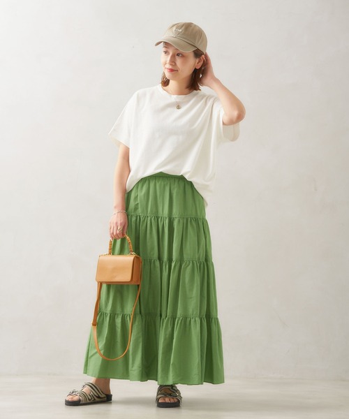 JOURNAL STANDARD（ジャーナルスタンダード）の「シャイニークロスティアードスカート（スカート・レディース・ブラック/グリーン系その他2・38/36）」の22枚目の写真