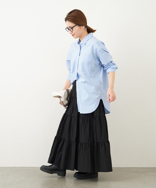 JOURNAL STANDARD（ジャーナルスタンダード）の「シャイニークロスティアードスカート（スカート・レディース・ブラック/グリーン系その他2・38/36）」の15枚目の写真