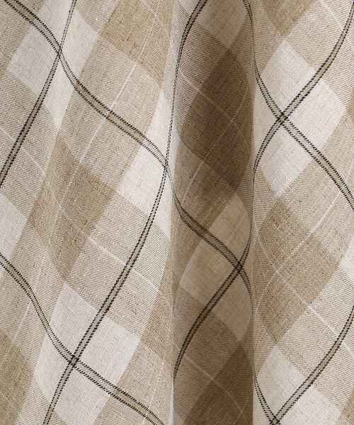 le.coeur blanc(ルクールブラン)の「リネンライクバイヤスチェックフレアスカート(スカート・レディース・ベージュ系その他2/ブラック系その他・38)」の6枚目の写真