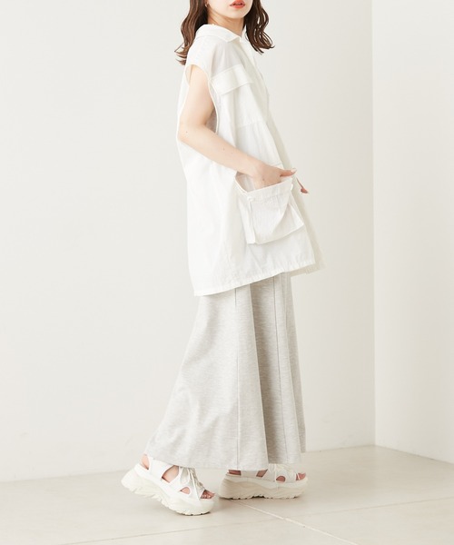 新色追加】バッククロスカットロングタンクワンピース