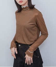 Chillfar | シアーハイネックトップス(Tシャツ/カットソー)