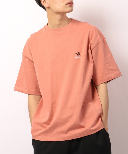 FUNALIVE(ファンアライブ)の「BF2 select ワンポイント刺繍 ビッグシルエットTシャツ(Tシャツ/カットソー・メンズ・ブラック/ベージュ/ピンク/ブルー/ホワイト・LL/M/L)」の15枚目の写真