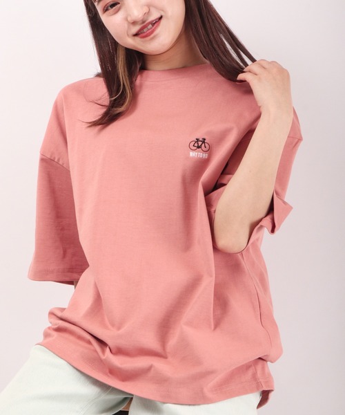 FUNALIVE(ファンアライブ)の「BF2 select ワンポイント刺繍 ビッグシルエットTシャツ(Tシャツ/カットソー・メンズ・ブラック/ベージュ/ピンク/ブルー/ホワイト・LL/M/L)」の11枚目の写真