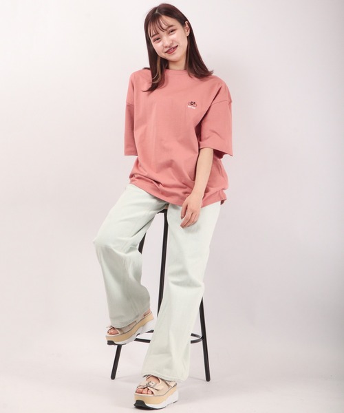 FUNALIVE(ファンアライブ)の「BF2 select ワンポイント刺繍 ビッグシルエットTシャツ(Tシャツ/カットソー・メンズ・ブラック/ベージュ/ピンク/ブルー/ホワイト・LL/M/L)」の14枚目の写真