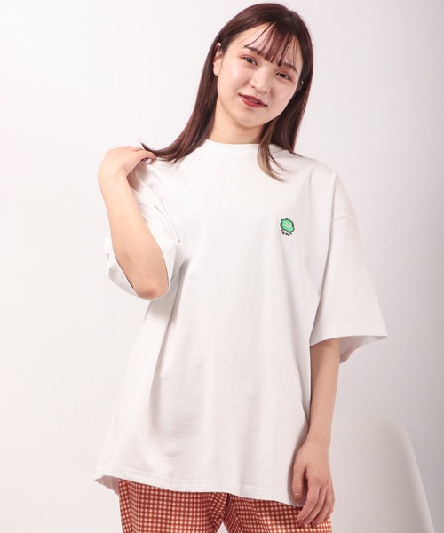 FUNALIVE(ファンアライブ)の「BF2 select ワンポイント刺繍 ビッグシルエットTシャツ(Tシャツ/カットソー・メンズ・ブラック/ベージュ/ピンク/ブルー/ホワイト・LL/M/L)」の22枚目の写真