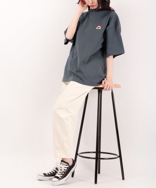 FUNALIVE(ファンアライブ)の「BF2 select ワンポイント刺繍 ビッグシルエットTシャツ(Tシャツ/カットソー・メンズ・ブラック/ベージュ/ピンク/ブルー/ホワイト・LL/M/L)」の7枚目の写真