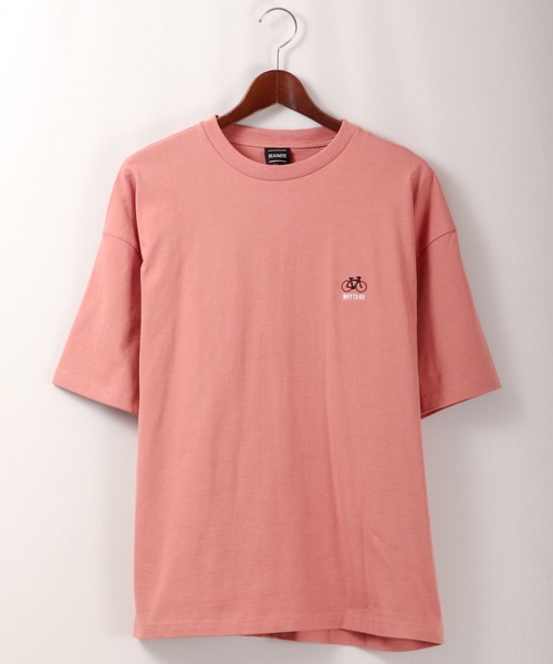 FUNALIVE(ファンアライブ)の「BF2 select ワンポイント刺繍 ビッグシルエットTシャツ(Tシャツ/カットソー・メンズ・ブラック/ベージュ/ピンク/ブルー/ホワイト・LL/M/L)」の8枚目の写真