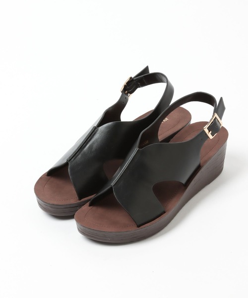 LEPSIM（レプシィム）の「やみつき！クッションウエッジサンダル　264204（サンダル・レディース・ブラック/シルバー/グレイッシュベージュ・SMALL/MEDIUM/LARGE）」の8枚目の写真